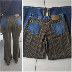 Flare striped vezucci jeans